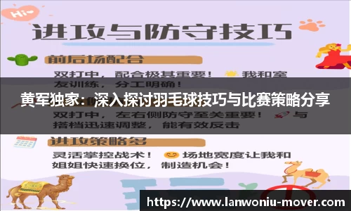 黄军独家：深入探讨羽毛球技巧与比赛策略分享