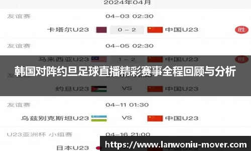 韩国对阵约旦足球直播精彩赛事全程回顾与分析